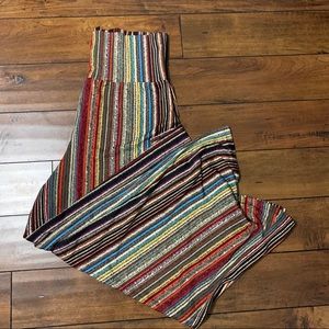 Striped palazzo pants